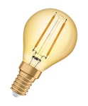 LED LAMP CL P 22 SMALL BULB E14 FIL GOLD