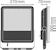 ledvance Valonheitin flood led flood led 135w/4000k bk sl