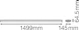 ledvance Ln surface 1500 43w/ linear surface 1500 43w/4000k
