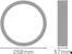 ledvance Surface mounted lum bulkhead sf blkh ring 250 bk