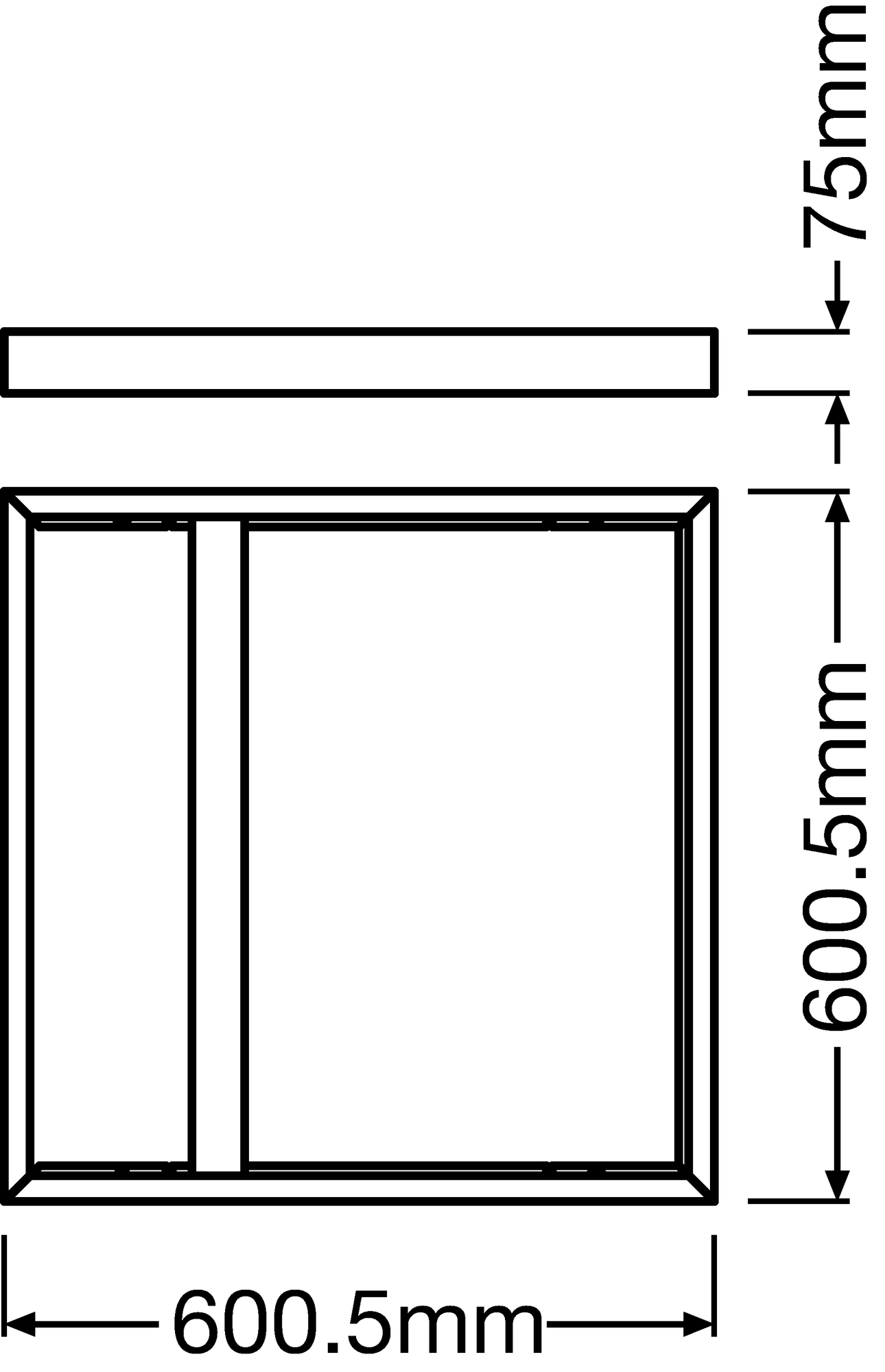 ledvance Mek. lisätarvike panel pfm pl 600 surface mount kit