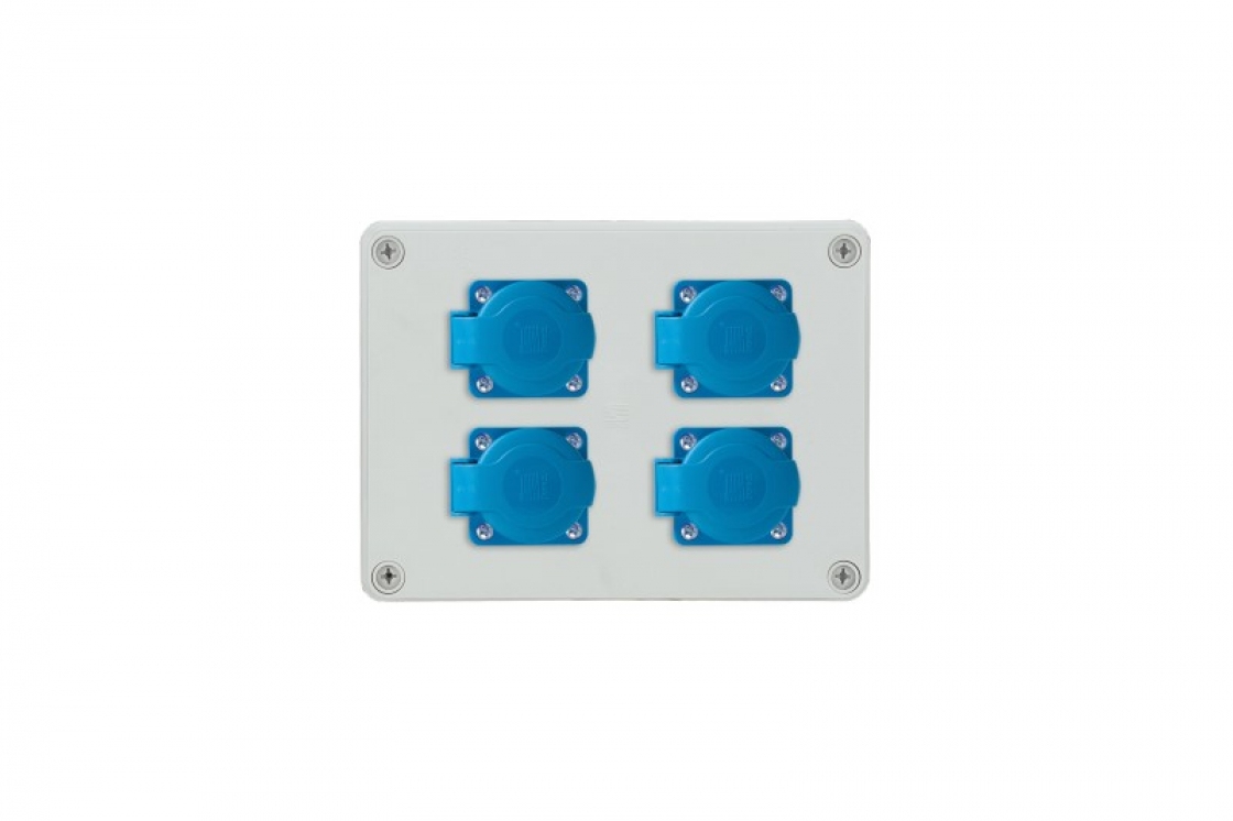 BŪVSADALNE R-BOX 190 4x250V SCHUKO IP44