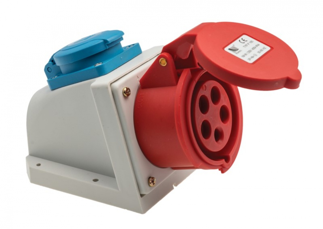 KONTAKTLIGZDA KOMBINĒTA 16A 5P 400V+250V IP44