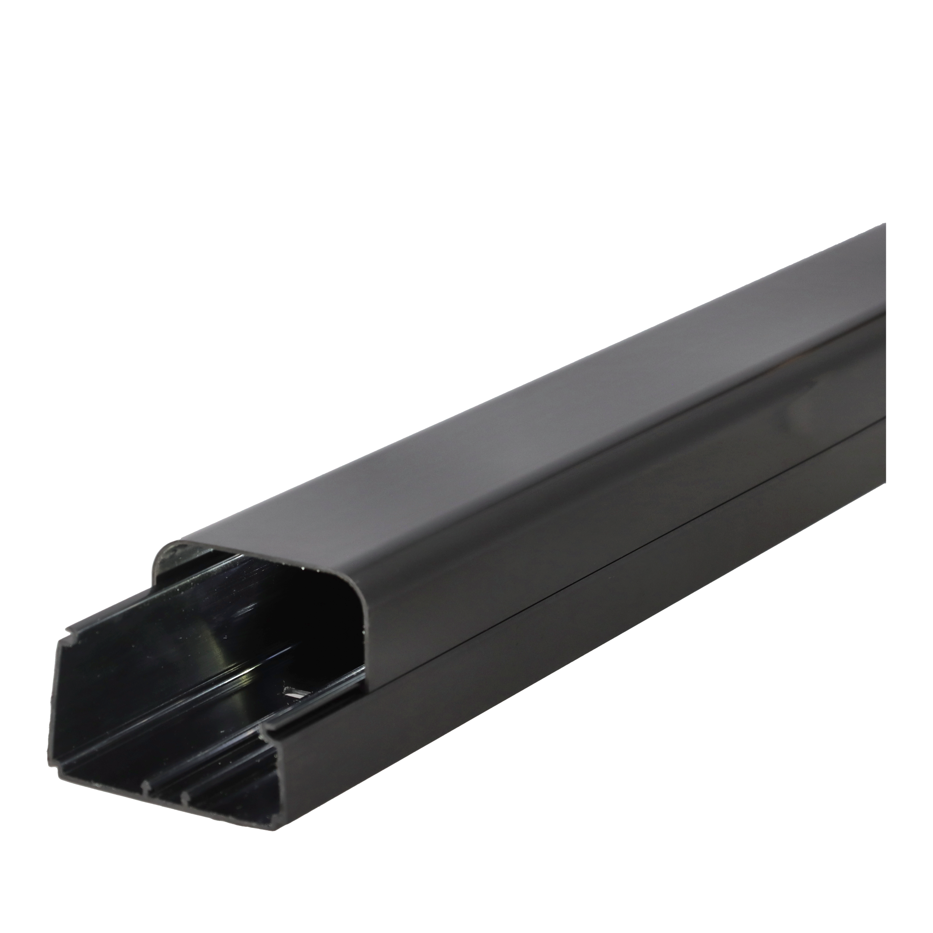 Kanal, 80 x 60mm, sort, Standard, med folie. 2 meter