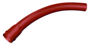 infraplast Bend 125mm 15° r=0,6m rød