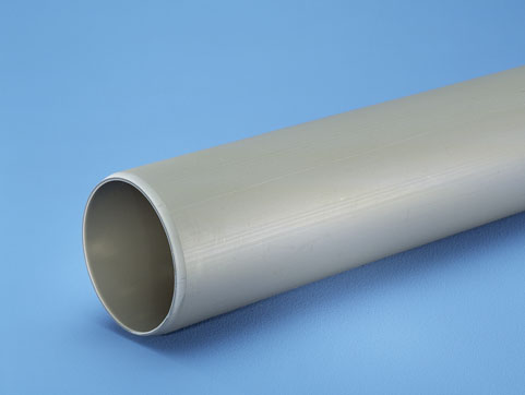 AVLOPPSRÖR PPWAFIX GRÅ 75MM 3M U MUFF