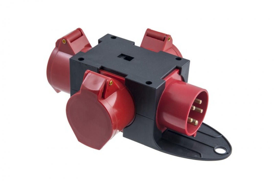 KONTAKTLIGZDU BLOKS 3x16A/5P 1x16A/5P 400V IP44