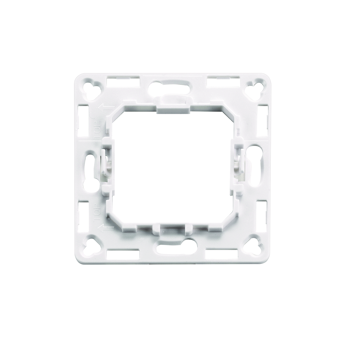 PUSH BUTTON FRAME FOR MOUNTING PLATE