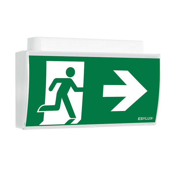 ESCAPE SIGN LUMINAIRS SLE LEDI SC/C WALL MOUNTING WH