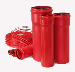 pipelife 200-7,5° protectline bend r=2,0, rød