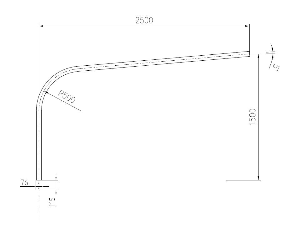 tehomet Užmaunama gembė h=1,5m, l=2,5m