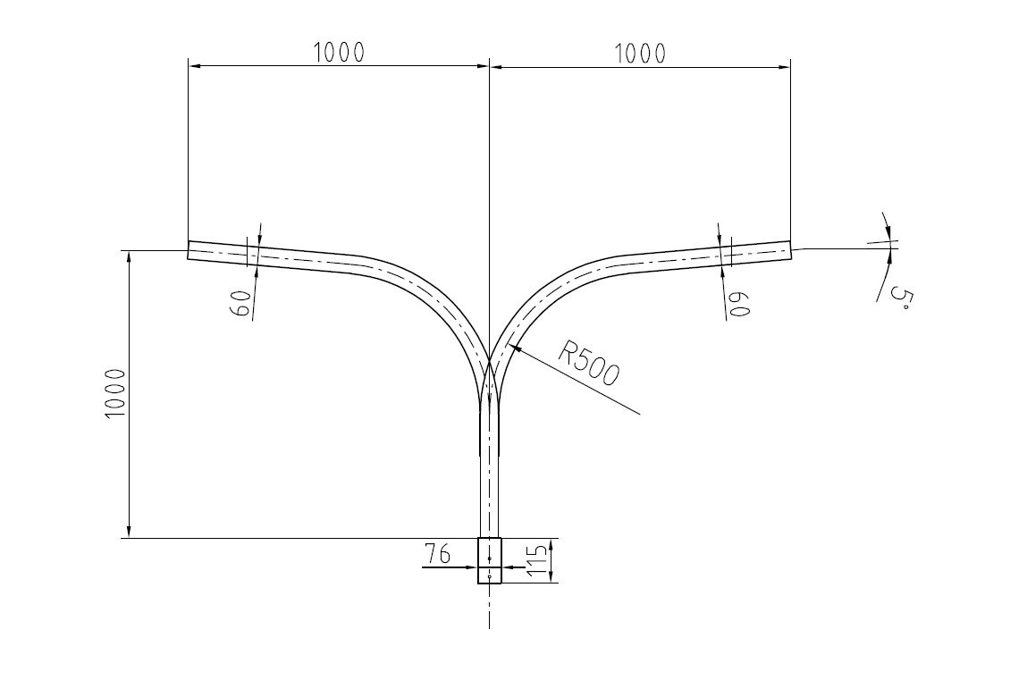 tehomet Užmaunama gembė h=1m, 2xl=1m