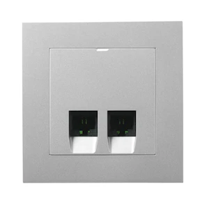 elko Tele dosa plus 2xrj45/utp/cat6 alu