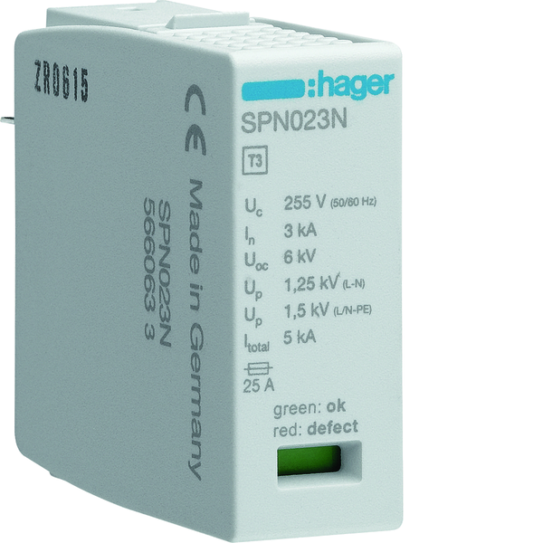 hager Spd spare cartridge spn023n for spn203n