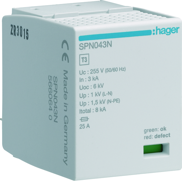 hager Spd spare cartridge spn043n for spn403n