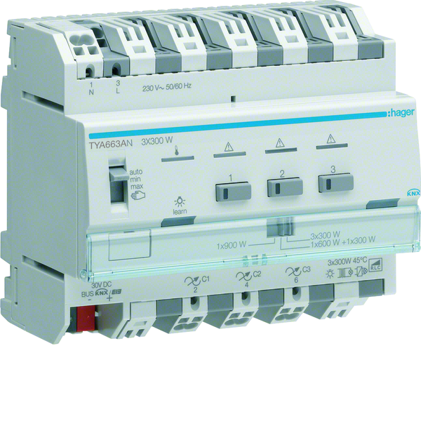 hager Valonsäädin knx hager tya663an 3x300w rlcpd t din