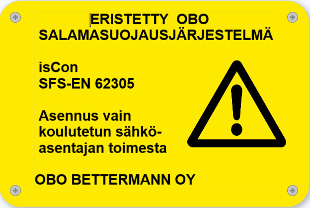 obo bettermann Merkintäkilpi obo iscon hws iscon var.kilpi