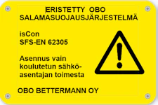 MERKINTÄKILPI OBO ISCON HWS ISCON VAR.KILPI