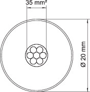 obo bettermann Down conductor insulated obo iscon pro 75 sw 100m