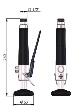 SHOWER ACC XYLEM EUROCLEAN 51-494275 HANDLE