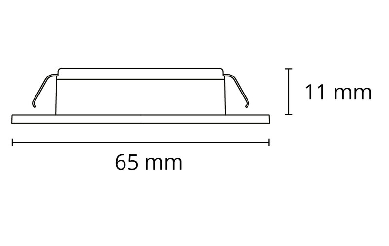sg armaturen Downlight ledstar slim 230lm 5w 2700k bl