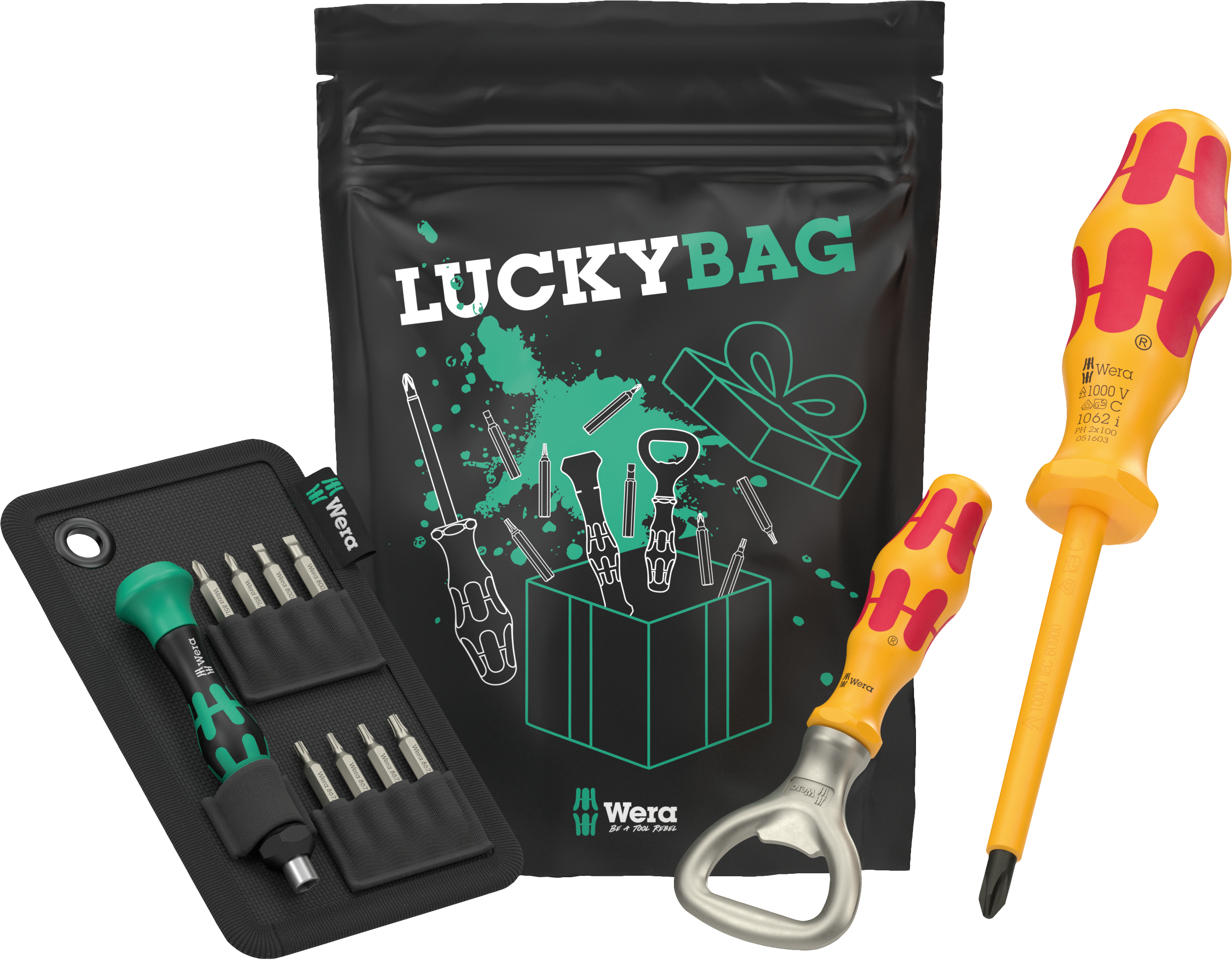 TOOL ASSORTMENT WERA LUCKY BAG 4.0