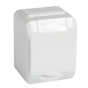schneider electric Vägguttag aqua stark 1-v