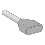 ÄNDHYLSA DUBBEL 2,5MM² GRÅ 5X50ST