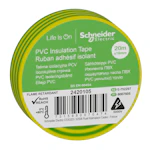 PVC ISO. TAPE 19MMX20M GUL/GRØNN