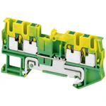 PUSH-IN JORDPLINT 4 POL 25MM² GRÖN/GUL
