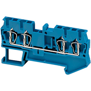 schneider electric Bladfjäderplint 4 pol 2,5mm² blå