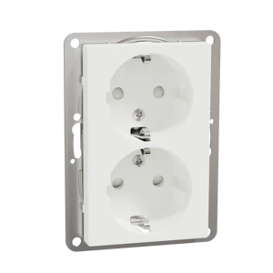 schneider electric Vägguttag exxact låg insats 2-v jo 1½ mod snabb