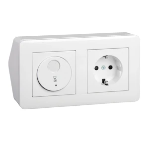 schneider electric Hörnbox exxact elektronisk 2-p / 1-v uttag v