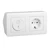 schneider electric Hörnbox exxact elektronisk 2-p / 1-v uttag v