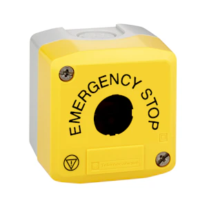 schneider electric Nödstoppslåda tom eng tex