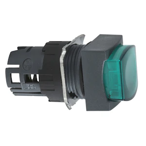 schneider electric Lamptrycke grön förhöjt