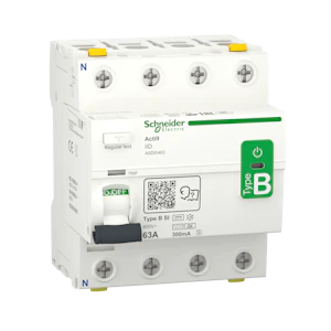 schneider electric B type jordfeilbryter acti9 iid 4p 63a 300sma b-si