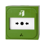 PUSH-BUTTON MANUAL CALL POINT GREEN