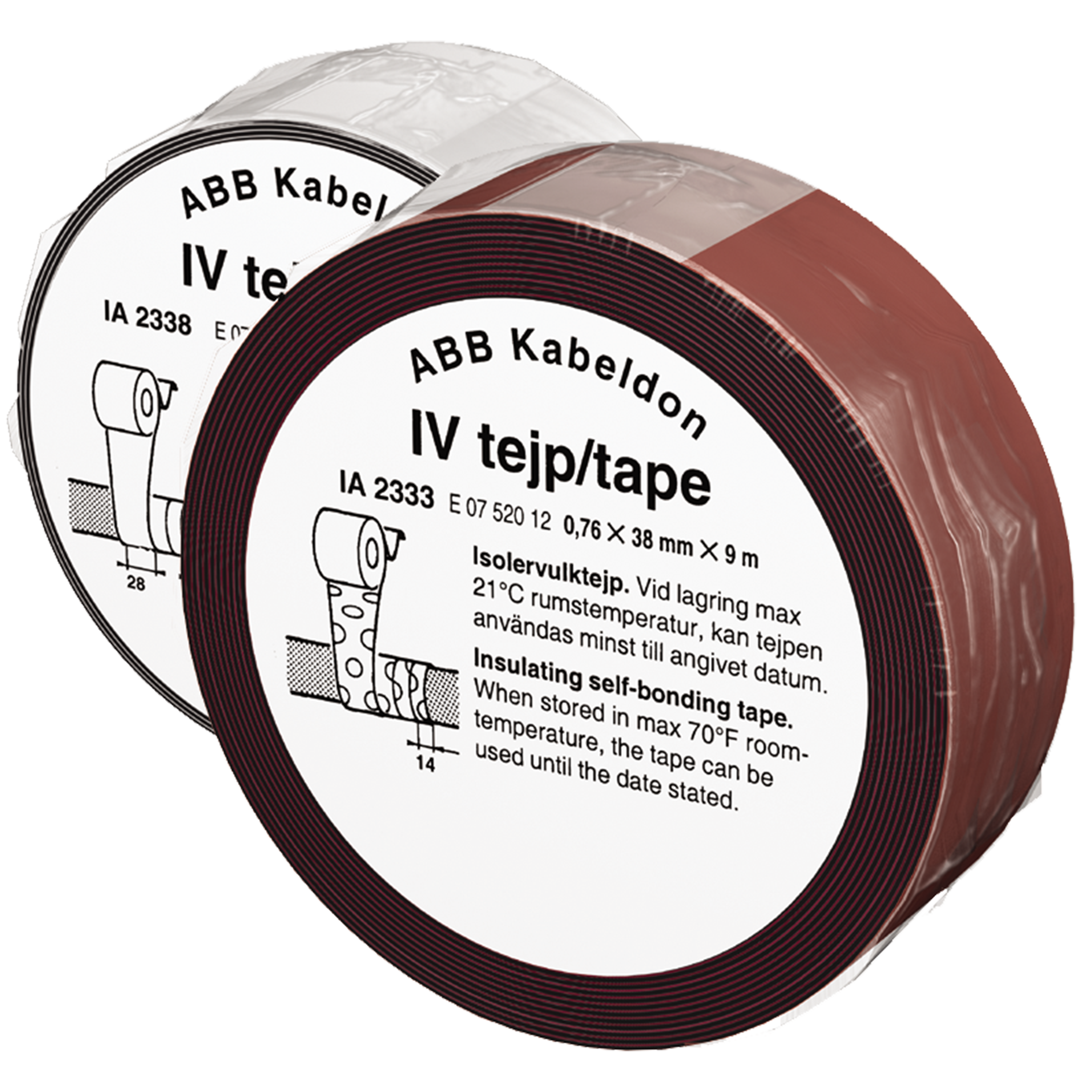 VULKTEJP IA 2333 L=9M, B=38MM, 0,8MM