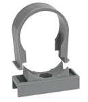 PIPE CLAMP 1-PIPE FALUPLAST 50mm GREY UPPER BAND