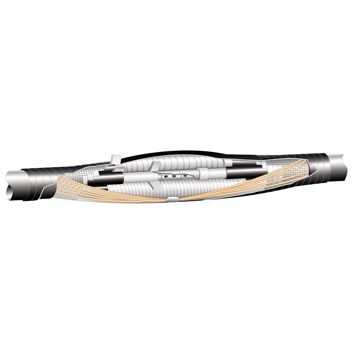 nkt Tapeskjøt smxb 3-3 185-300/25-95mm² al/cu 12/24kv
