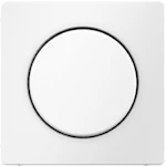 CENTRE PLATE ROTARY DIMMER/POT. WHITE