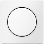 CENTRE PLATE ROTARY DIMMER/POT. WHITE