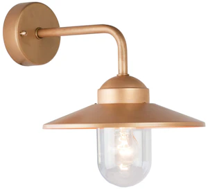 norlys Vansbro 1920 kobber vegglampe / utelampe