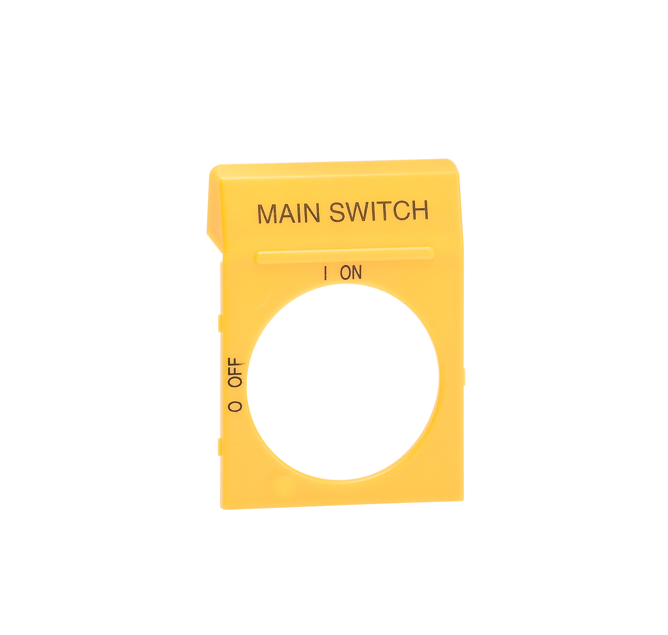 SKYLT GUL MAIN SWITCH" FÖR  SE