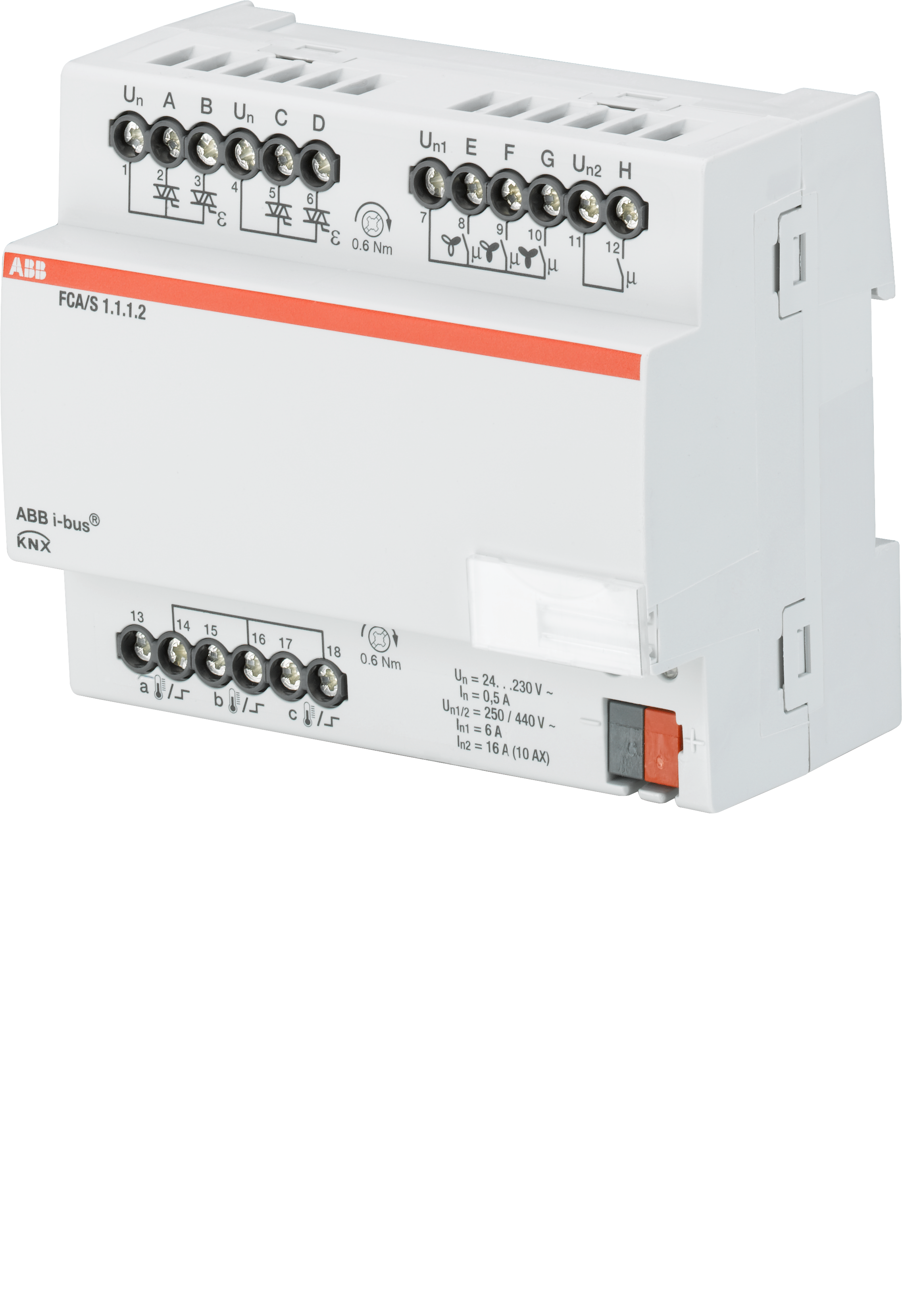 abb Ohjausyksikkö knx abb 1x16apv 3x6apv 2x0,5ah din