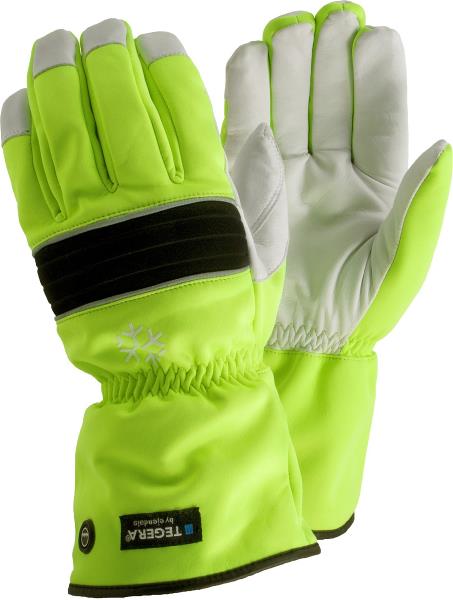 TYÖKÄSINE TEGERA 299 NAUDANNAHKA HI-VIS 10
