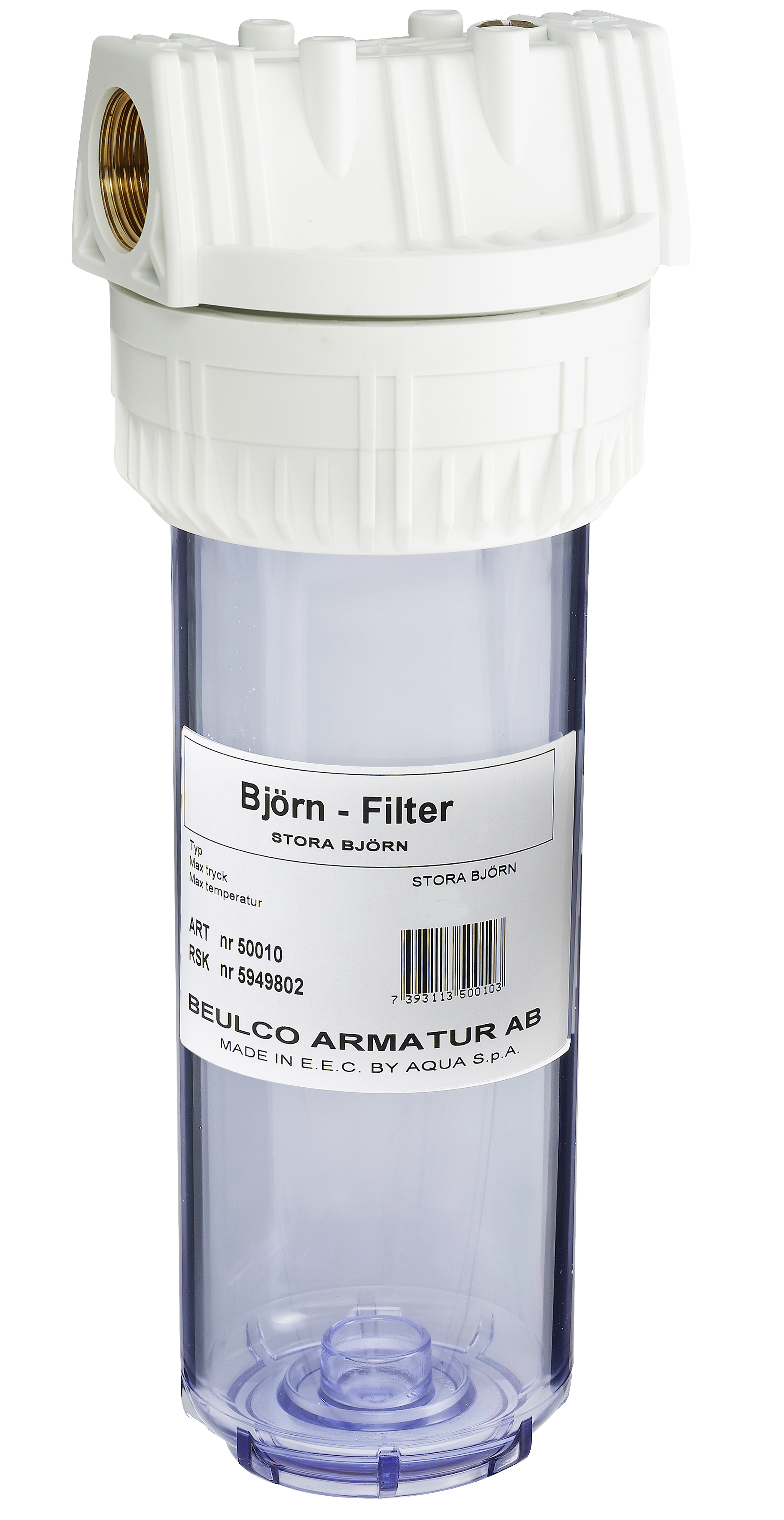 VATTENFILTER STORA BJÖRN EXKL.FILTER, INKL.NYCKEL