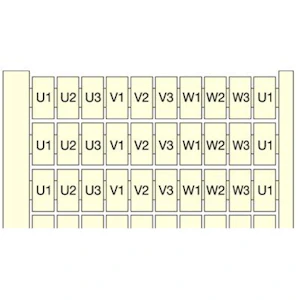 abb Marker card, rc65, 10x (o rc65 p/ton 81-100 v