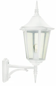 norlys Modena 380 hvit vegglampe / utelampe